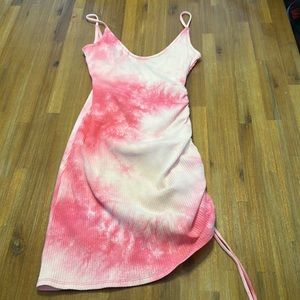 Lovers & Friends tie dye mini dress size s ties on side. No tags never worn